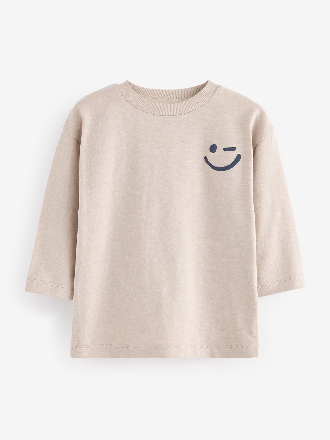 NEXT Boys Drop-Shoulder Sleeves Cotton T-shirt