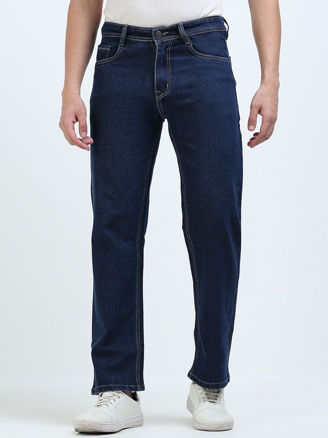 MOHICANS Men Straight Fit Mid-Rise Stretchable Jeans