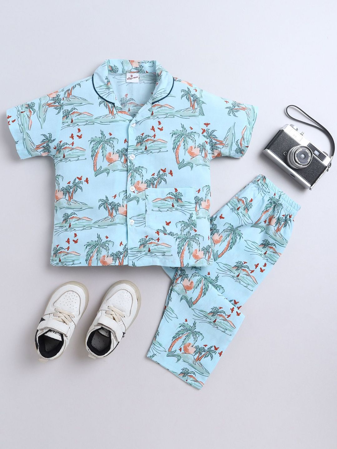 The Magic Wand Kids Printed Pure Cotton Night suit