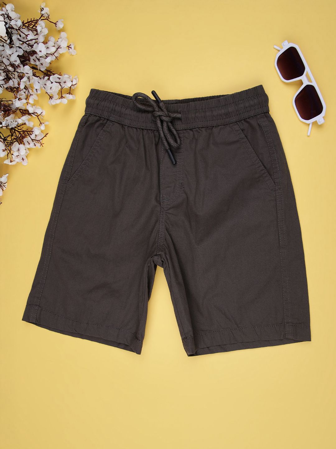 V-Mart Boys Cotton Mid-Rise Shorts