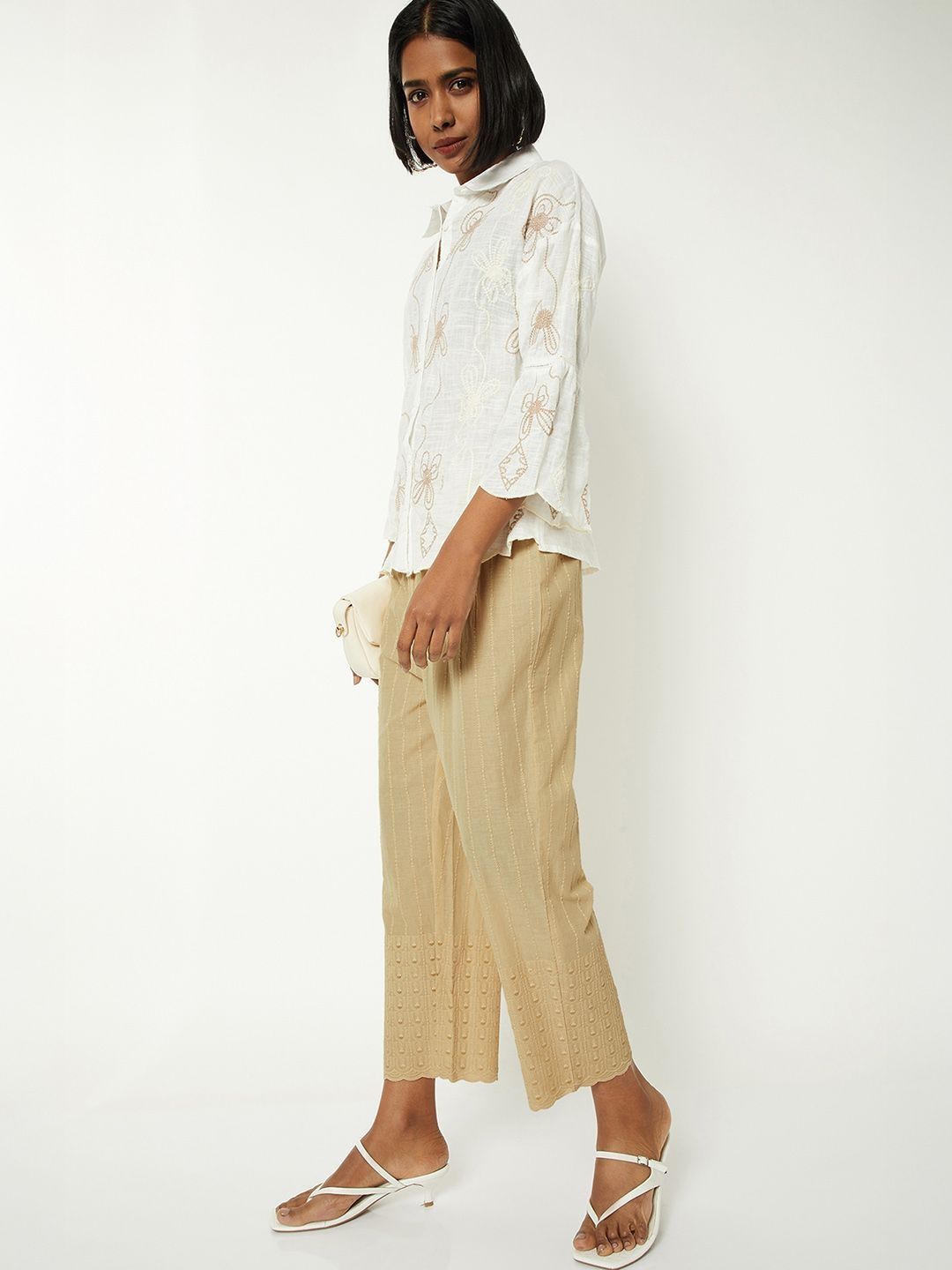 max Women Cropped Ethnic Palazzos