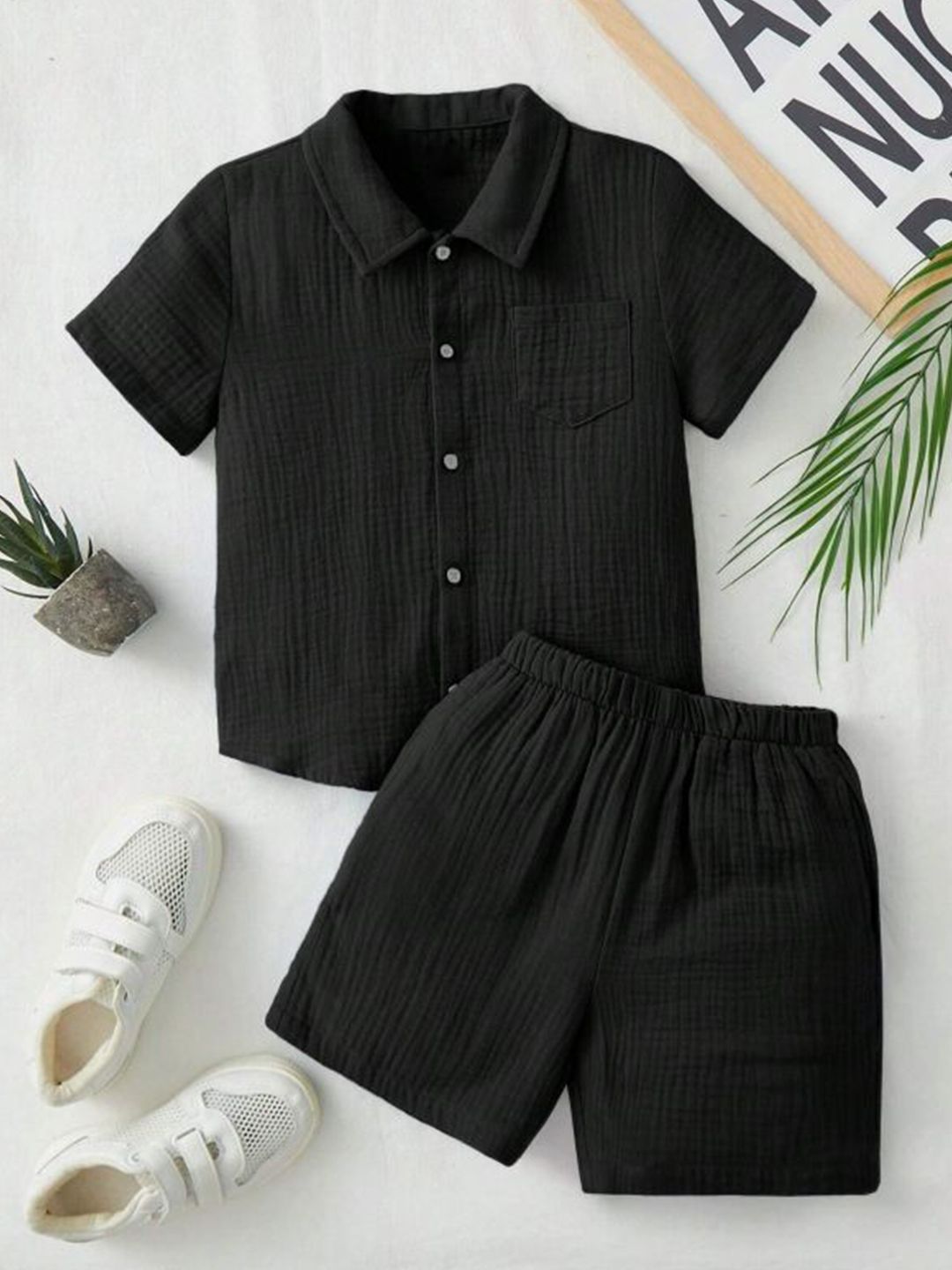 FASTDEAL Boys Shirt with Shorts
