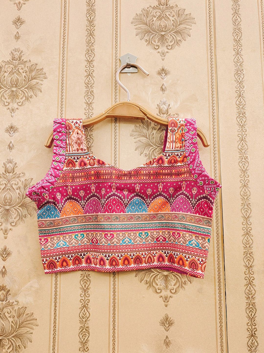 Girls Ethnic Motifs Printed Flared Lehenga Choli 3