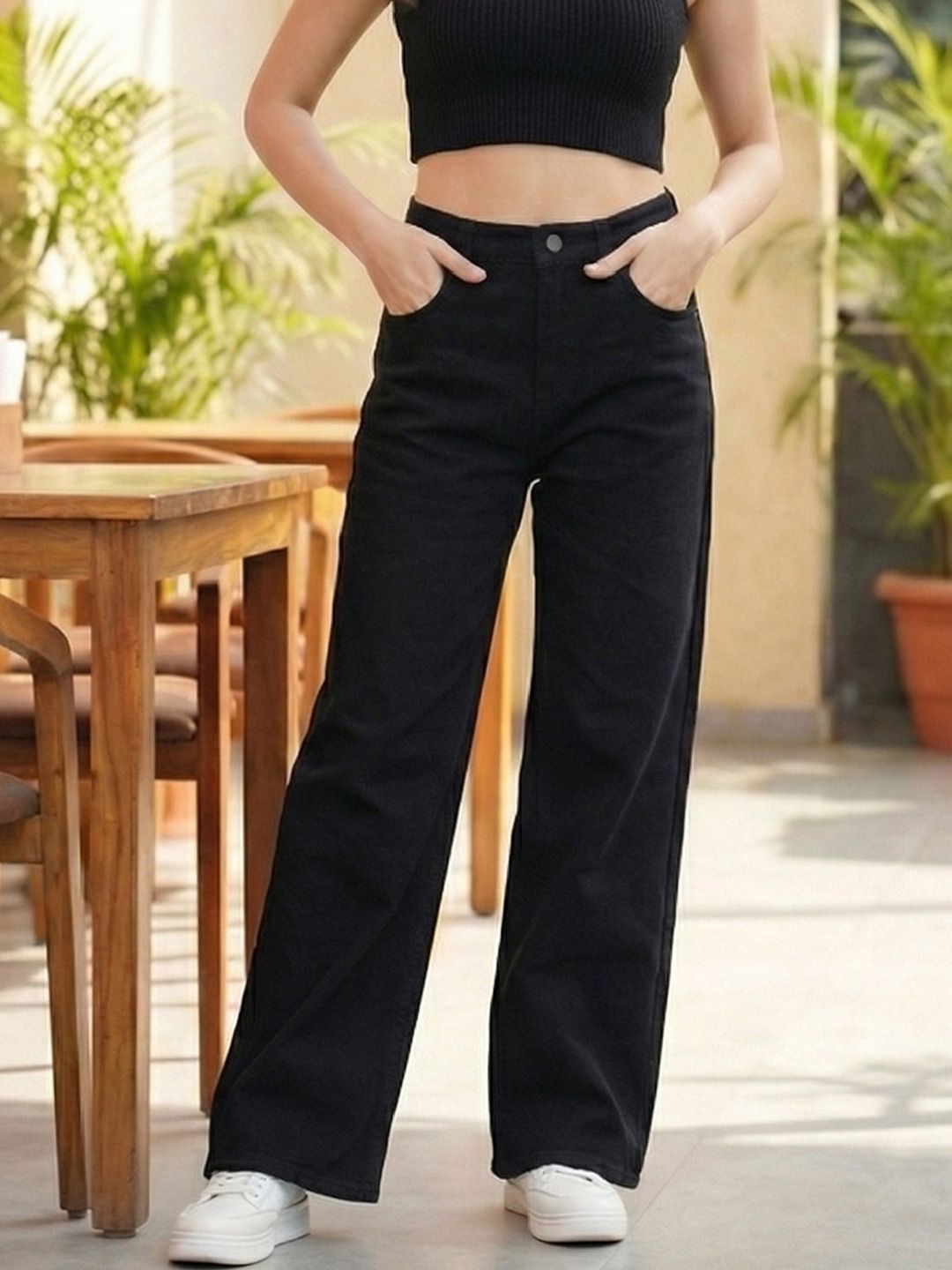 Shrutika Women Straight Fit High-Rise Stretchable Jeans