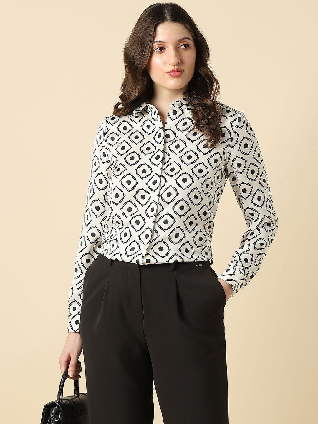 Allen Solly Woman Women Printed Casual Shirt