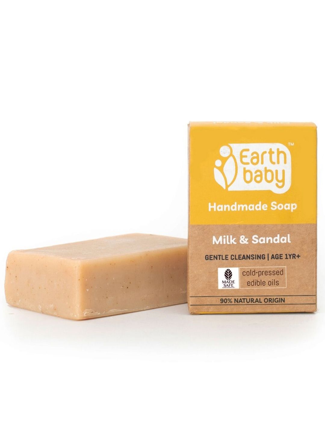 earthbaby Milk & Sandal Soap 90% Natural Origin 100g