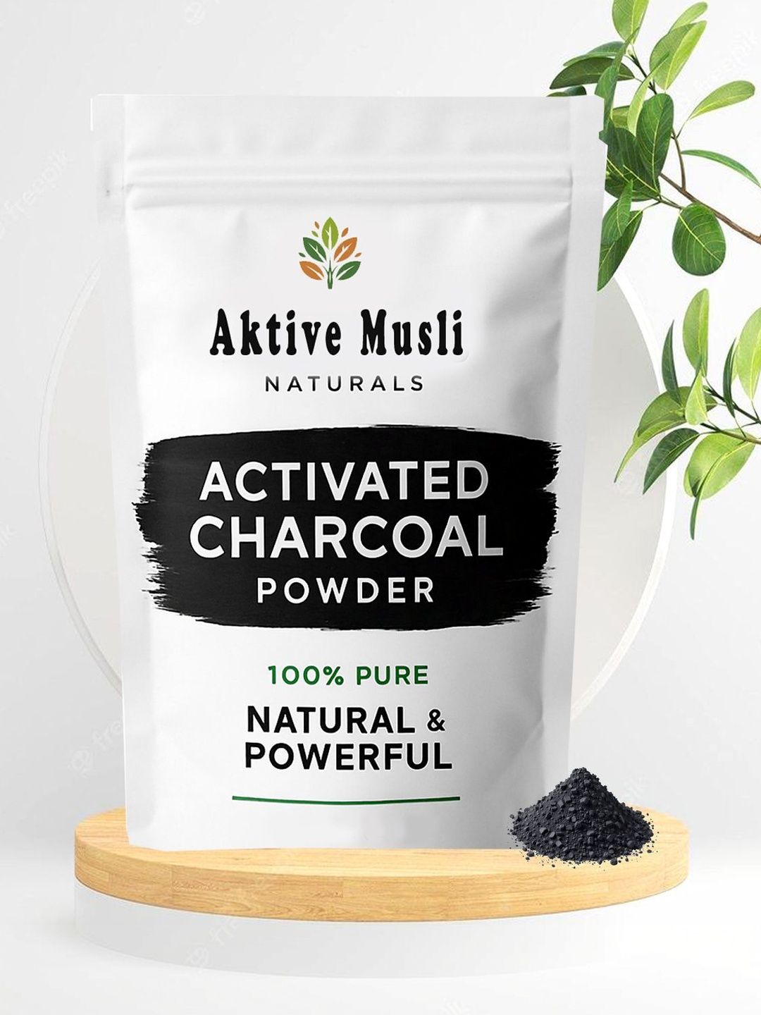 AKTIVEMUSLI Activated Charcoal Powder Mask- 100 g