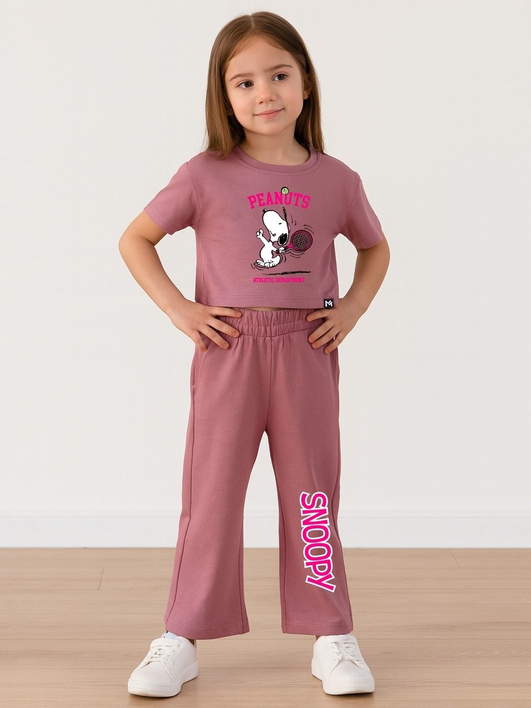Buy YK X Minute Mirth Girls Peanuts Printed Clothing Set -  - Apparel for Girls