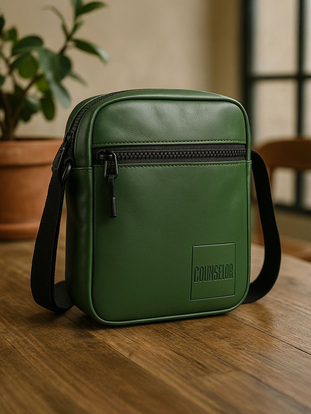 COUNSELOR PU Sling Bag