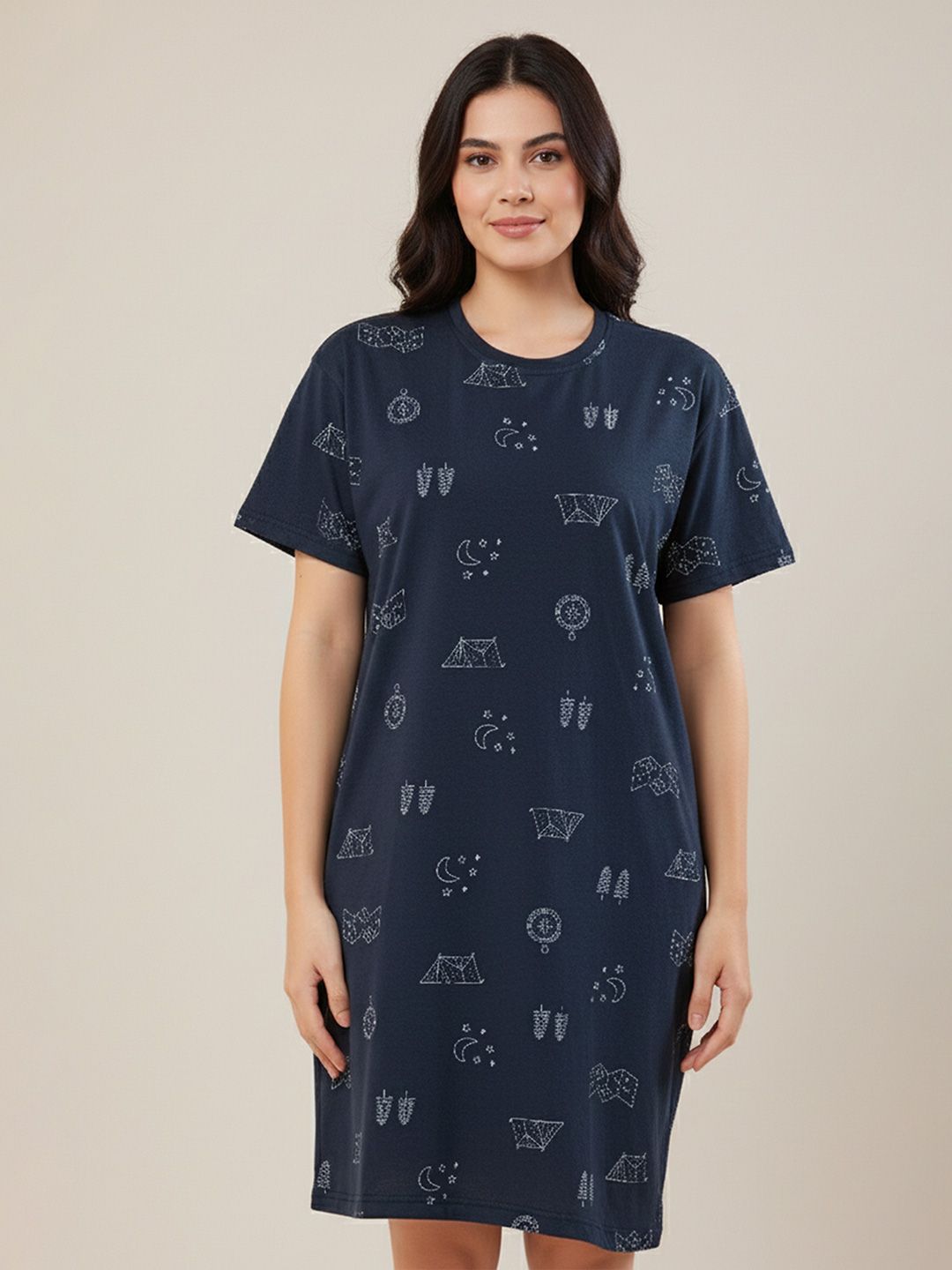 YOROKO Printed Nightdress