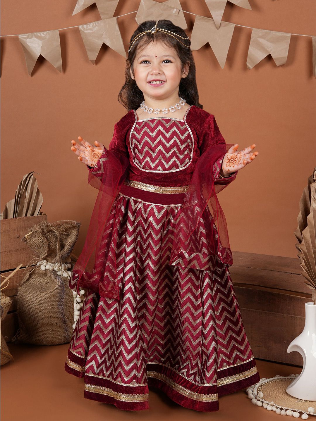 Girls Ready to Wear Lehenga & Blouse With Dupatta
