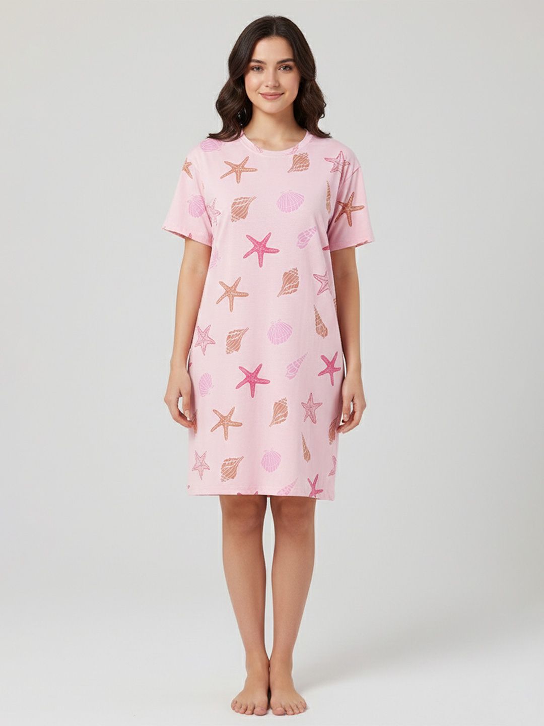 YOROKO Printed Nightdress