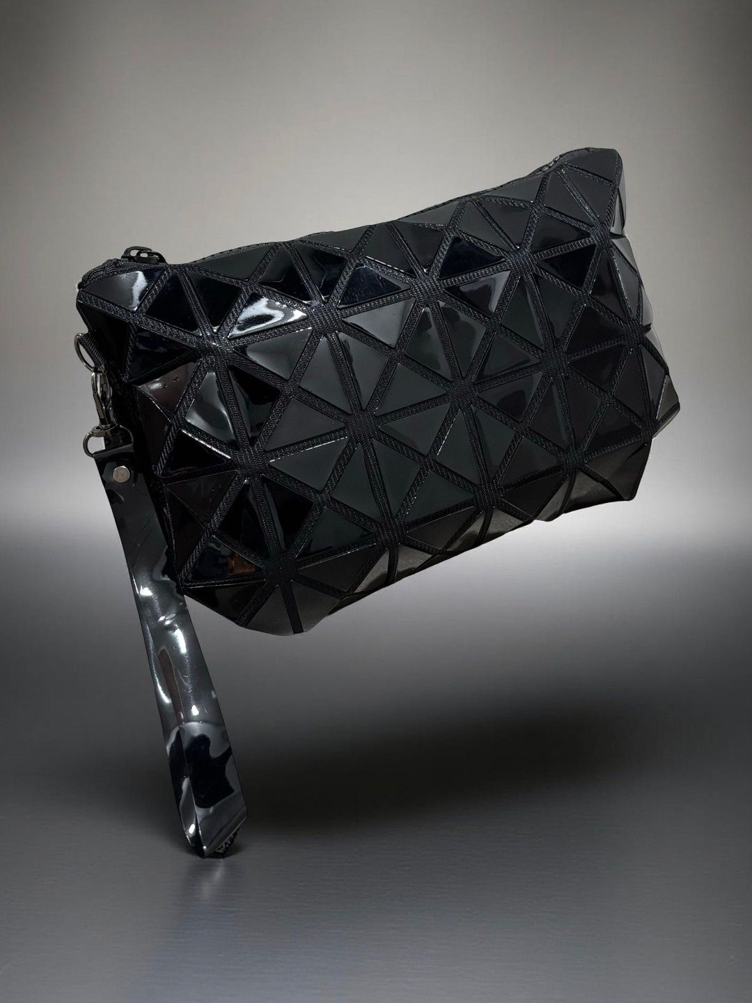 GUKA Geometric Colourblocked PU Structured Handheld Bag