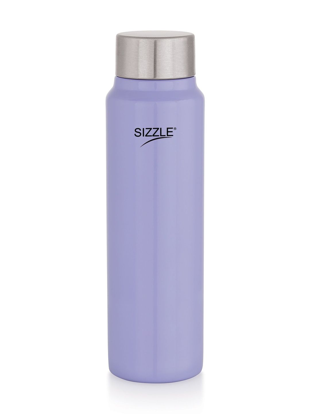 SIZZLE Purple & Steel Single Stainless Steel Brand Logo Water Bottle
