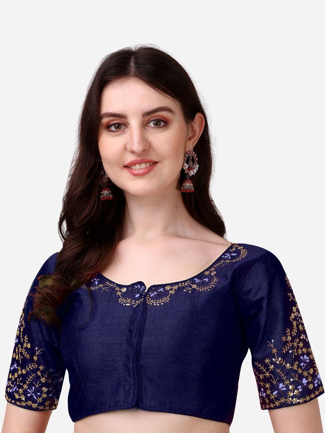 HERE&NOW Embroidered Saree Blouse