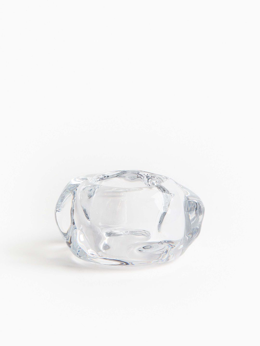 H&M Transparent Glass Tealight Holder