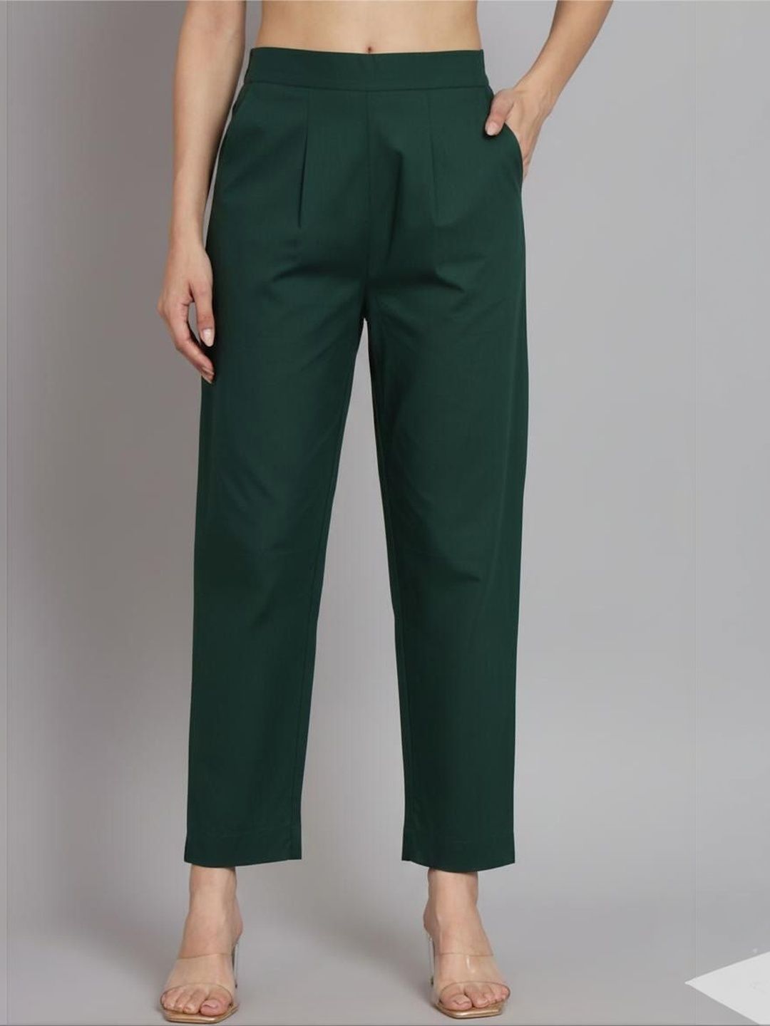 REAM Women Relaxed Loose Fit Pleated Trousers