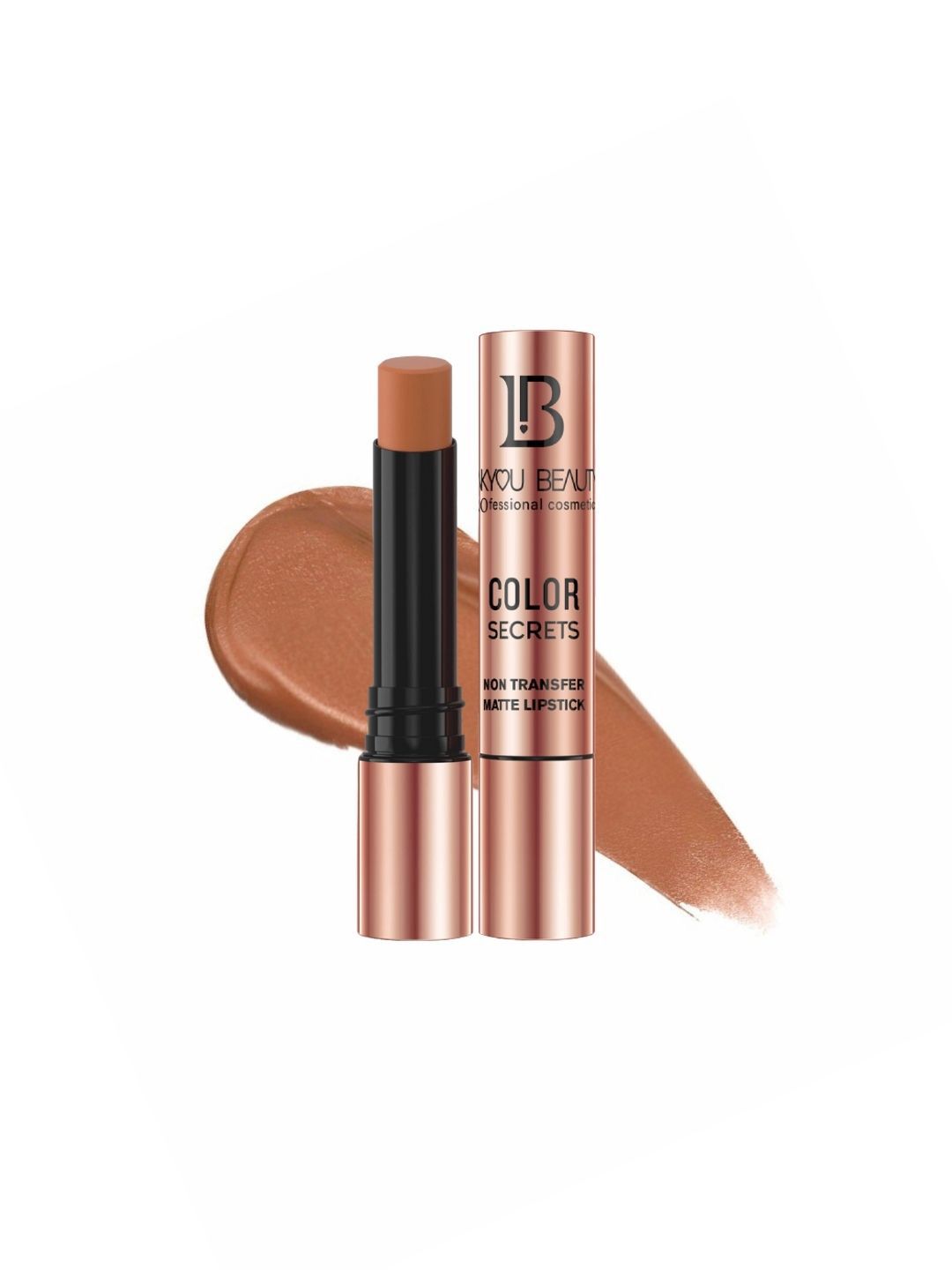 LAKYOU BEAUTY Color Secrets Non-Transfer Long Lasting Matte Lipstick - 4 g - Nude - B-15