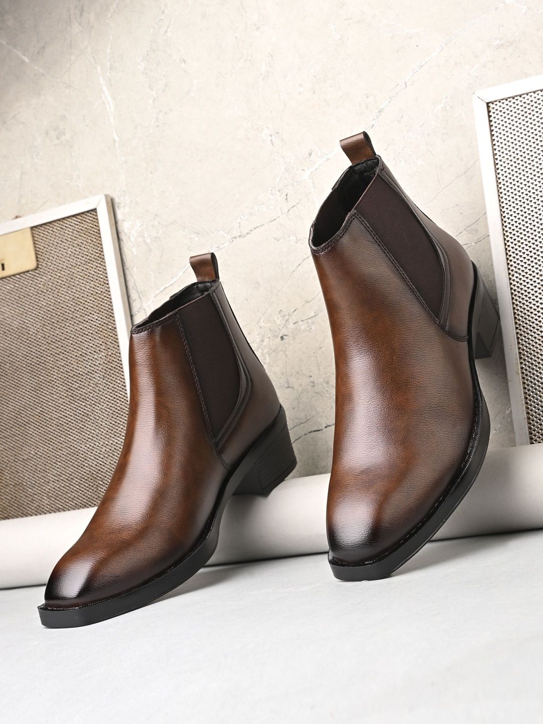 Buy ARIVO Men Mid Top Chelsea Boots -  - Footwear for Men