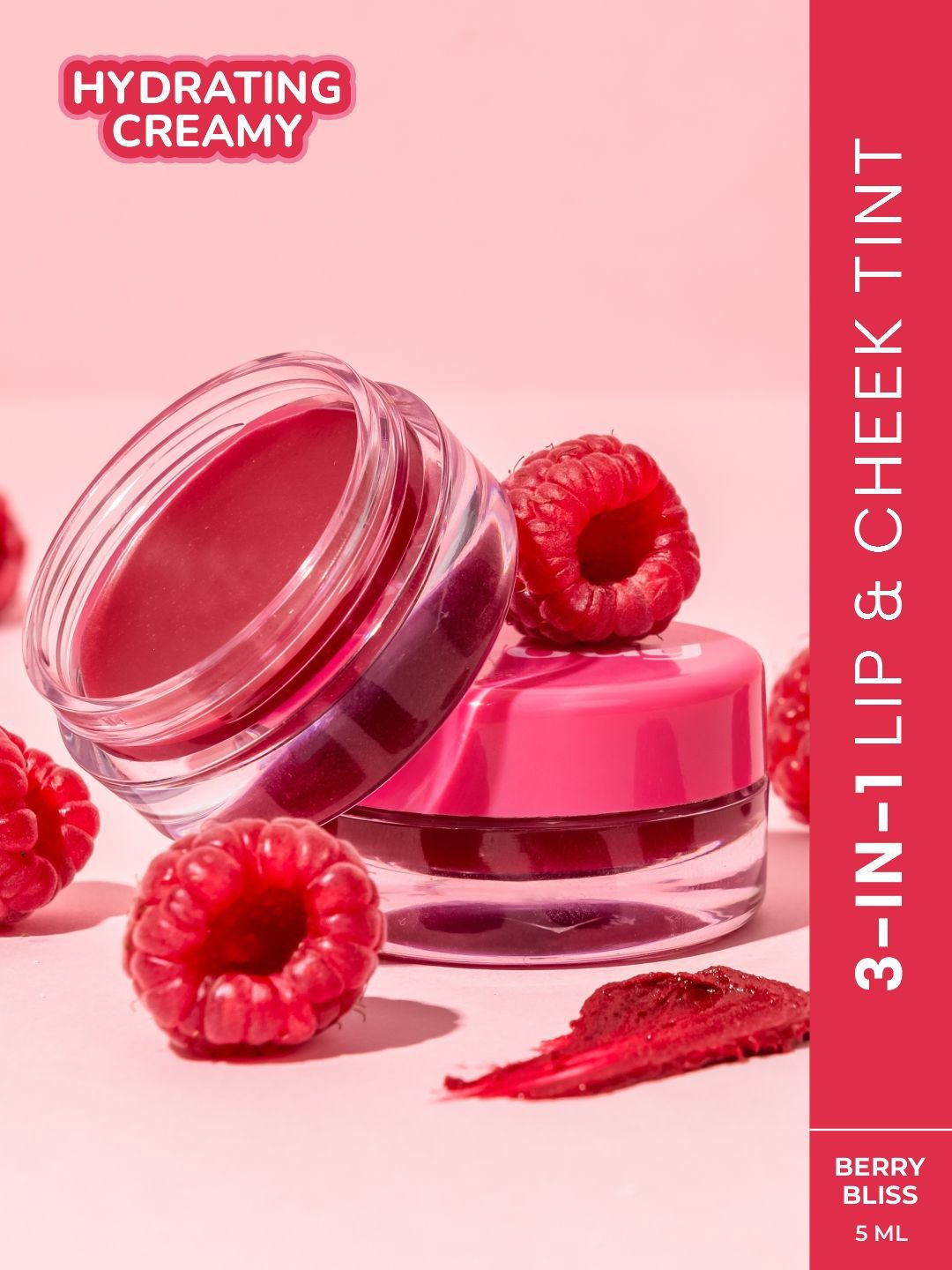 MOODY Plush Lip & Cheek Tint With Shea & Cacao Butter - 5 ml - Berry Bliss