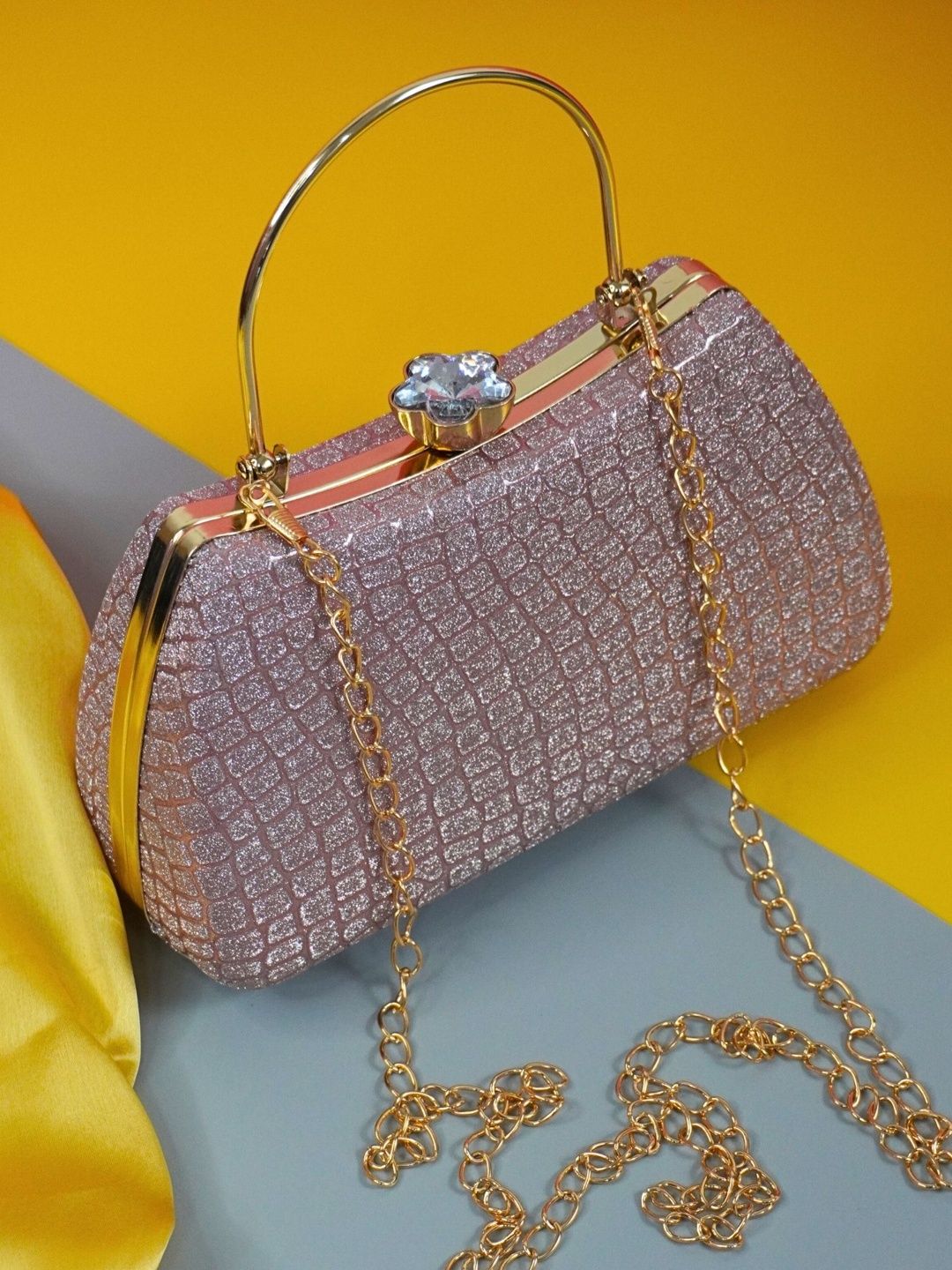 OSTY Textured Box Clutch