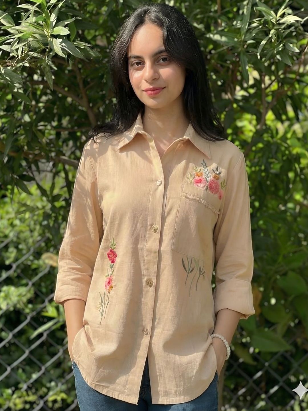 CORSICA Women Modern Floral Printed Casual Shirt