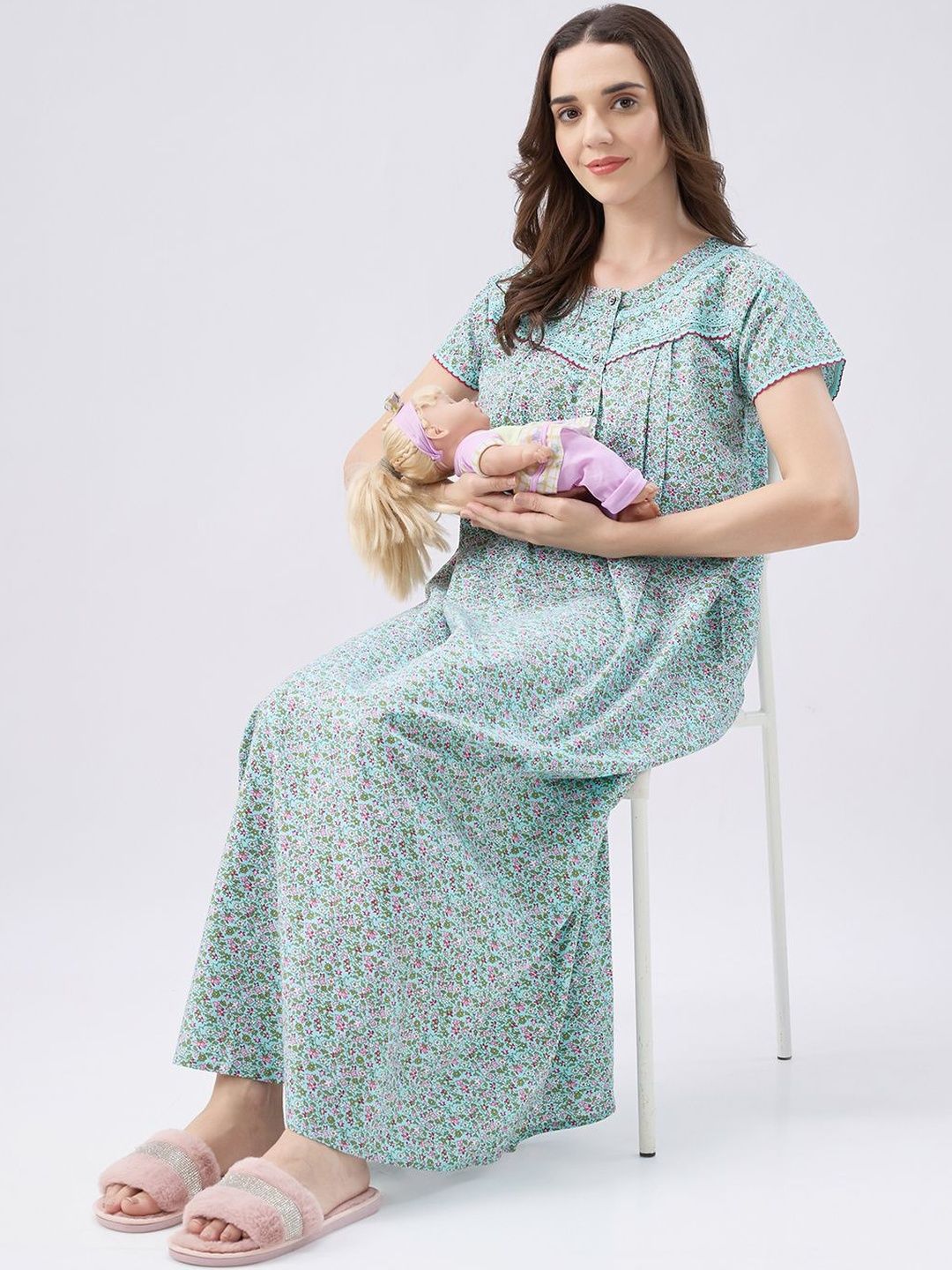 AV2 Printed Maxi Nightdress