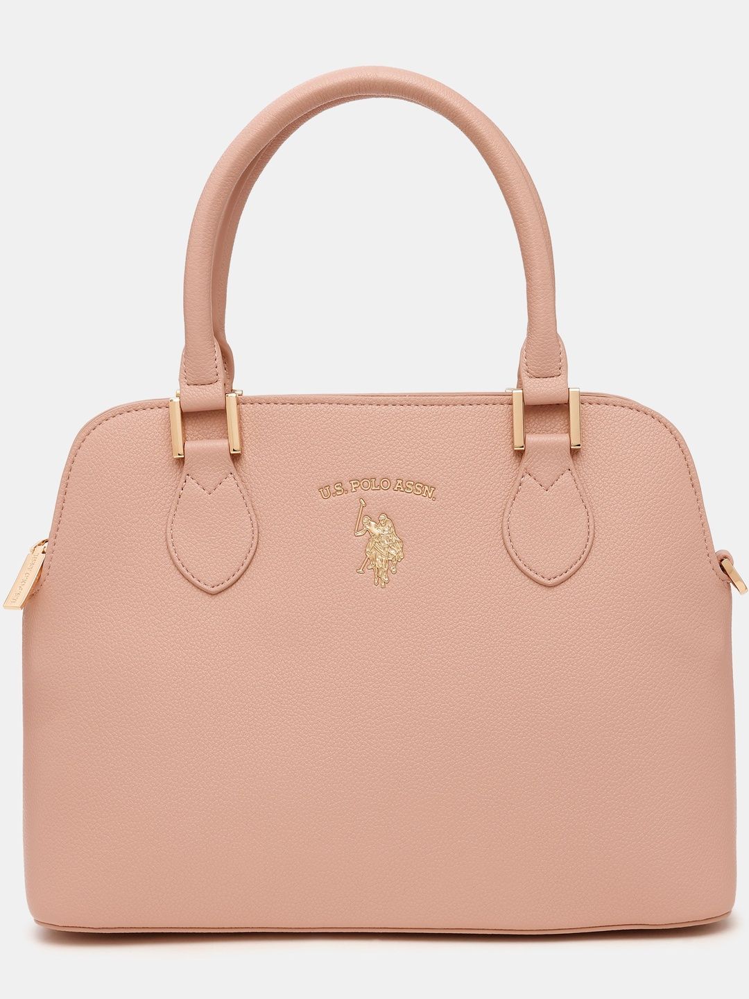 Buy U.S. Polo Assn. Women Beth Brand Logo Textured Medium Structured Handheld Bag -  - Accessories for Women