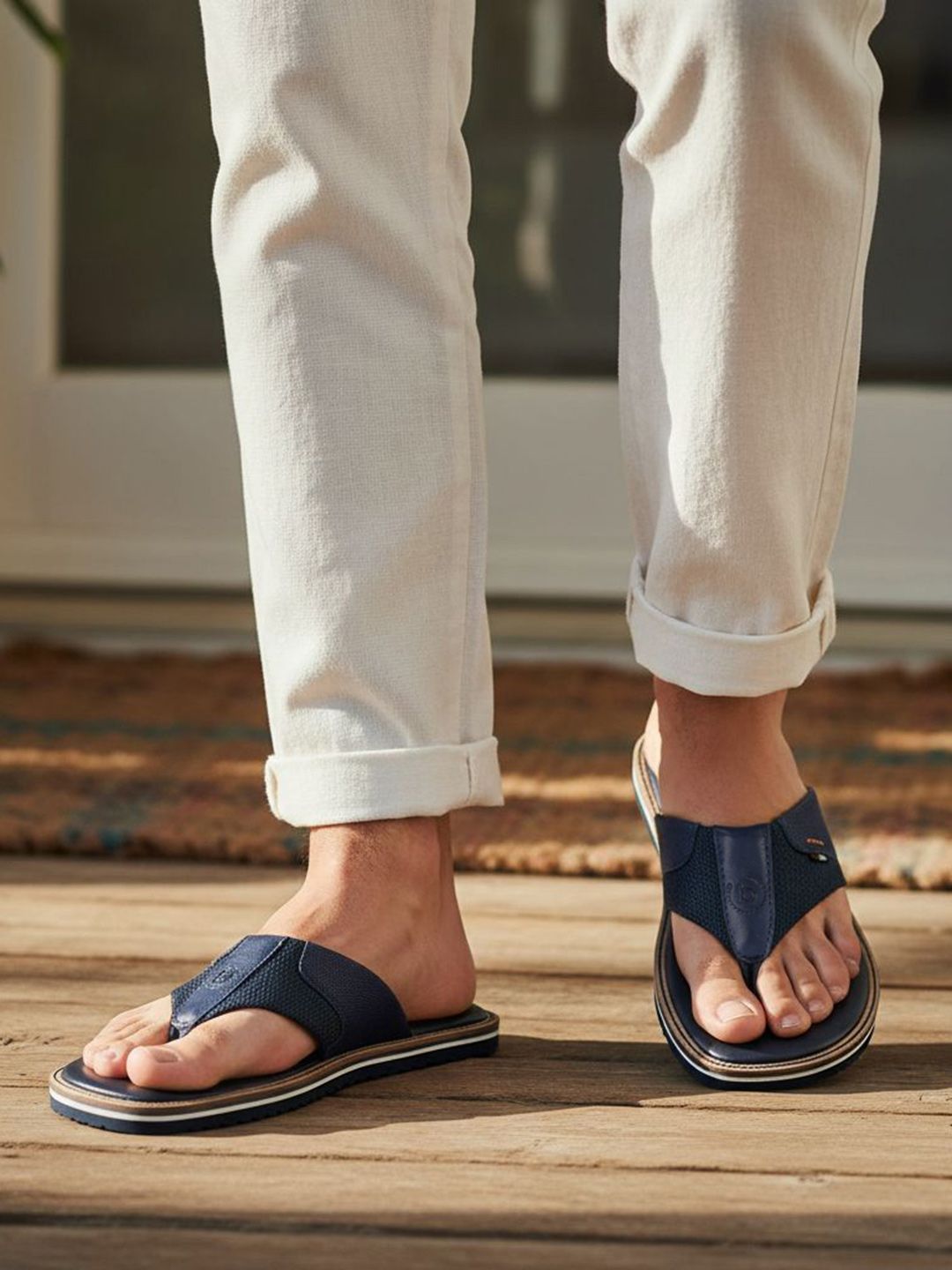 Bugatti Men Leather Comfort Sandals