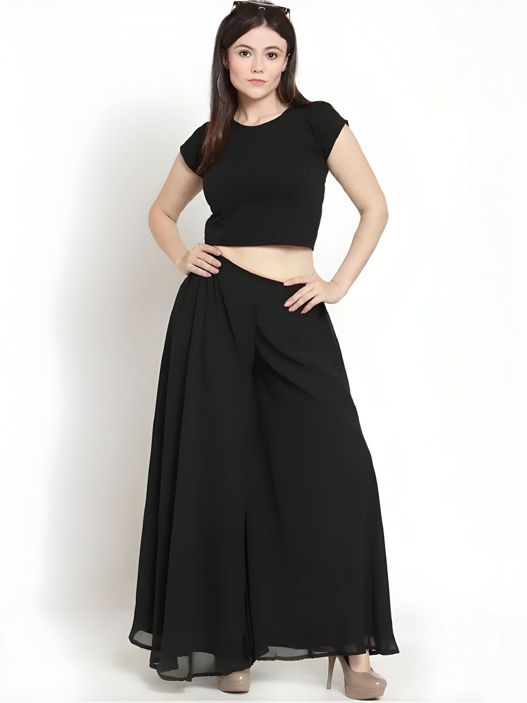 Women Knitted Georgette Palazzos 2