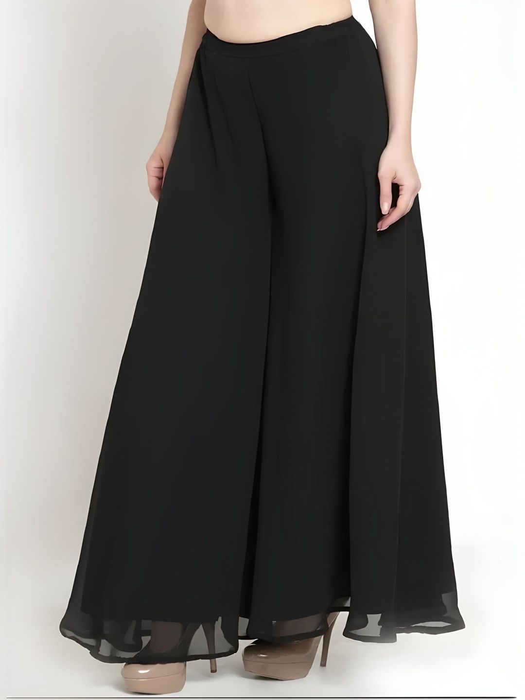 Women Knitted Georgette Palazzos 3