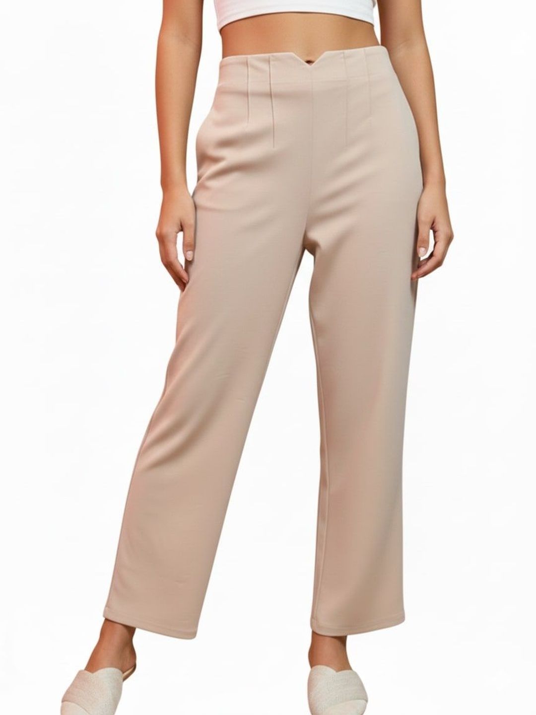 Pookiie Women Smart Easy Wash Trousers