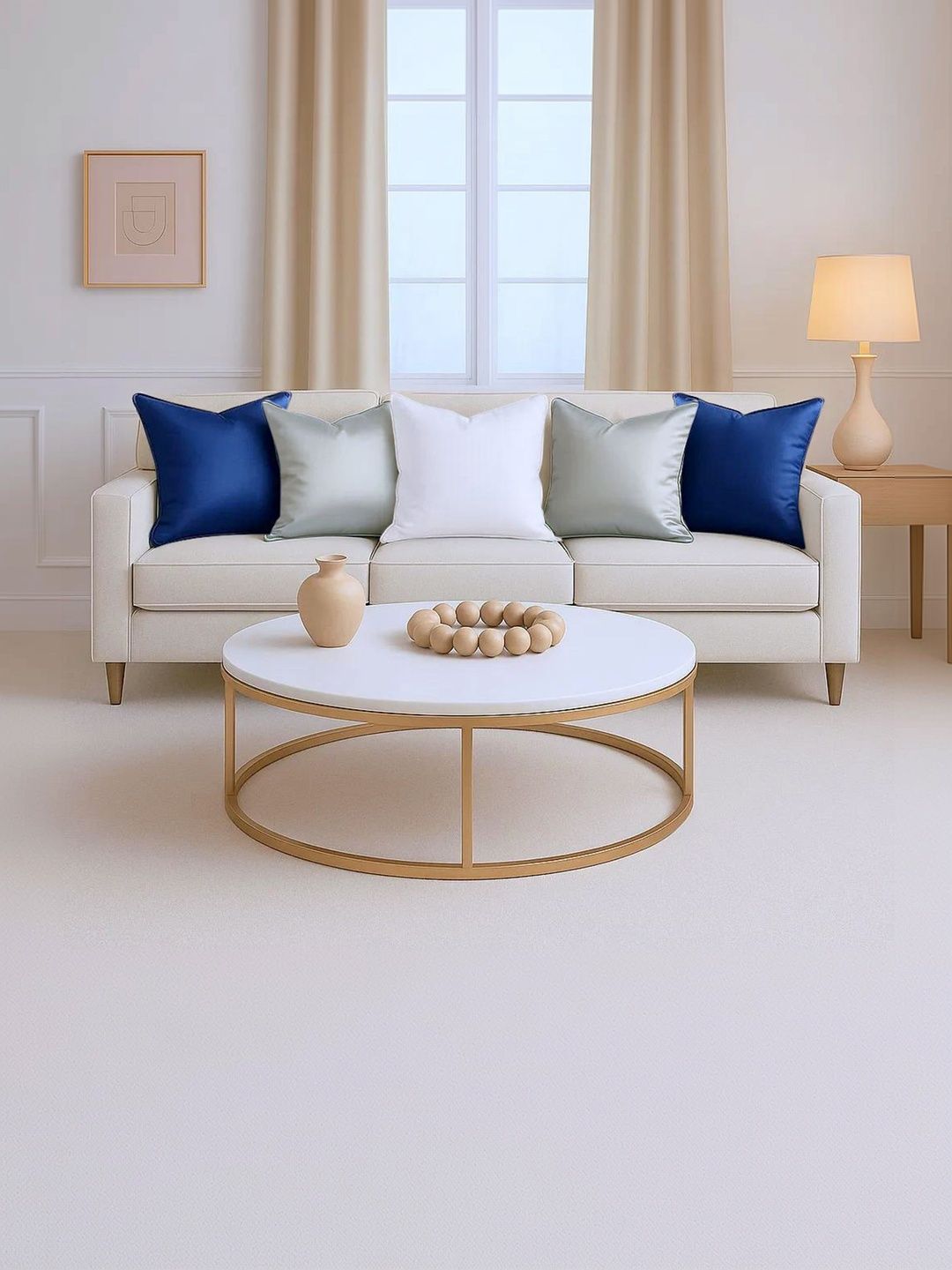 Buy RD TREND 5 Pieces Solid Satin Square Cushion Covers -  - Home for Unisex