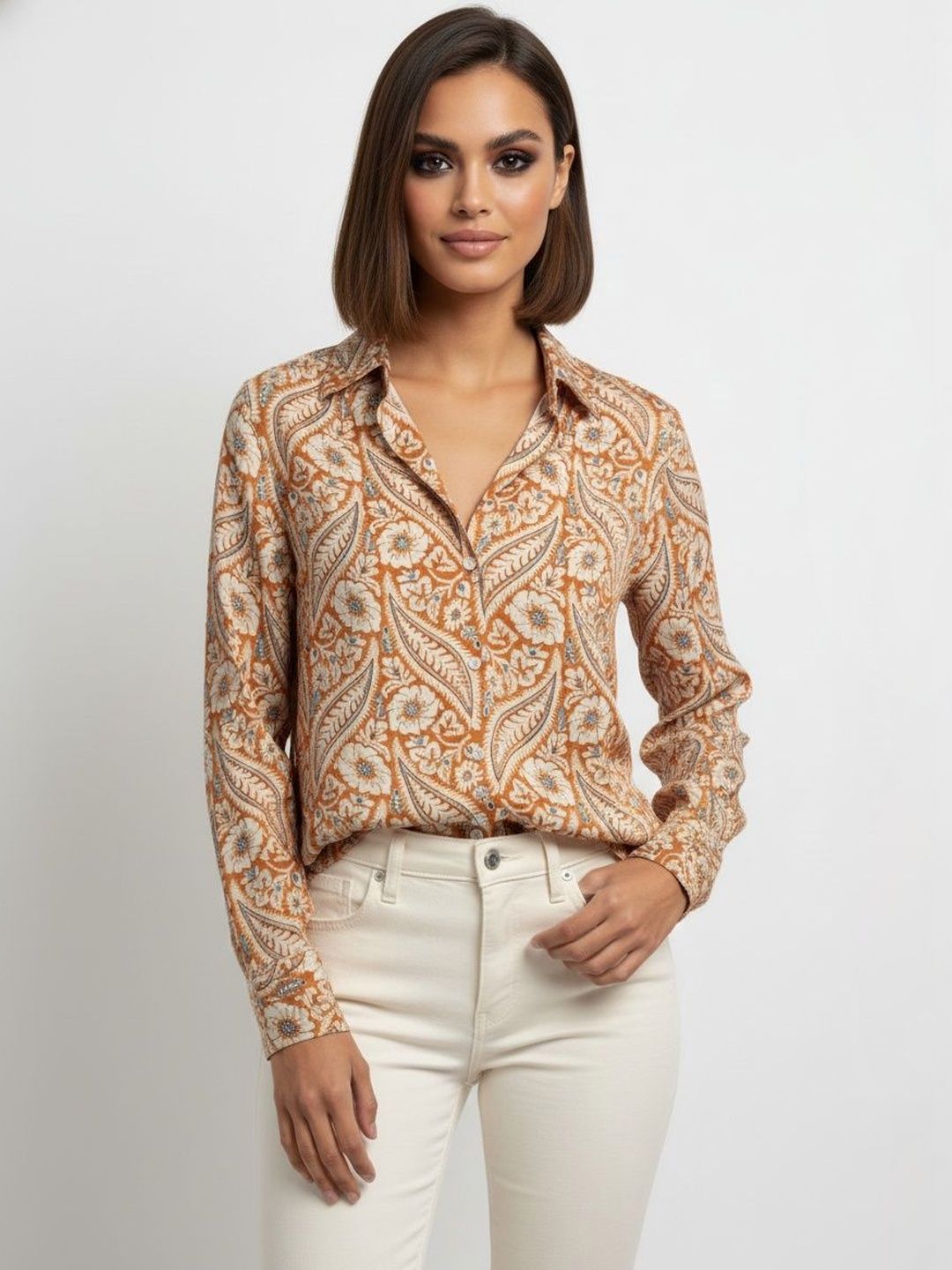 TIRA Women Floral Printed Casual Shirt