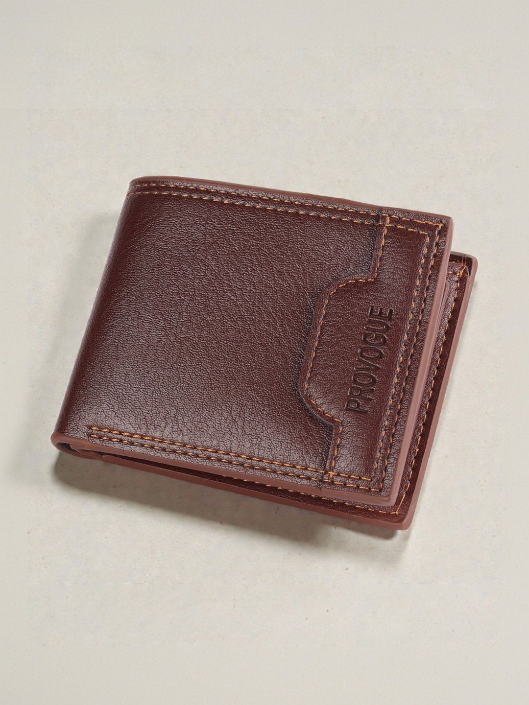 Provogue Men Textured PU Two Fold Wallet