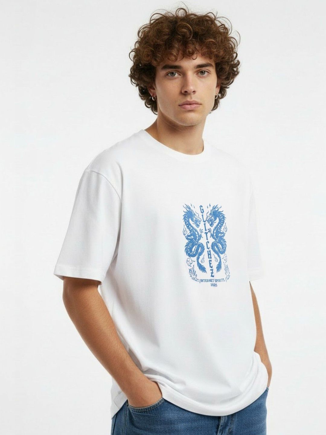 glitchez Men Printed T-shirt