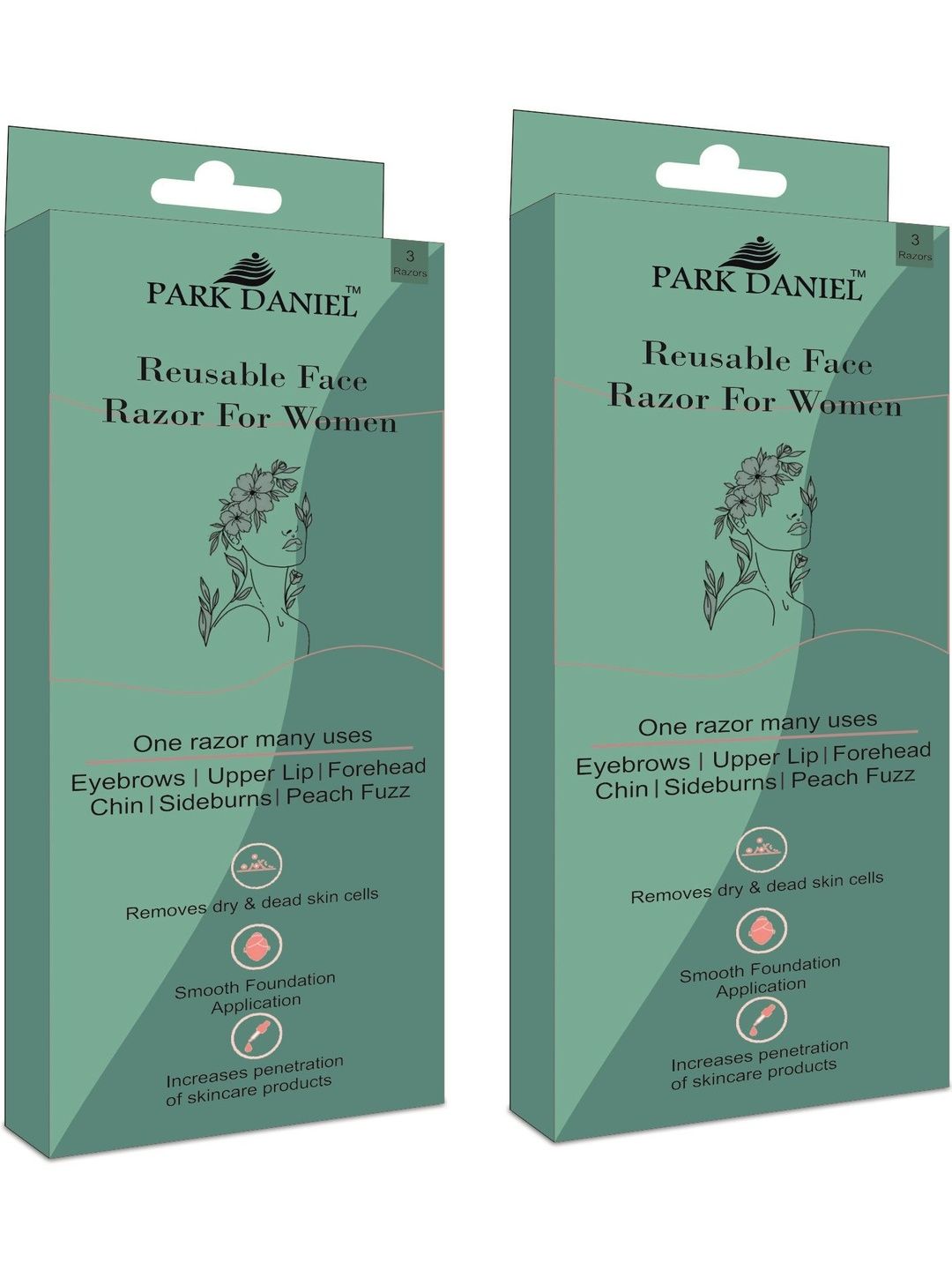 Park Daniel Set Of 2 Reusable Face Razor