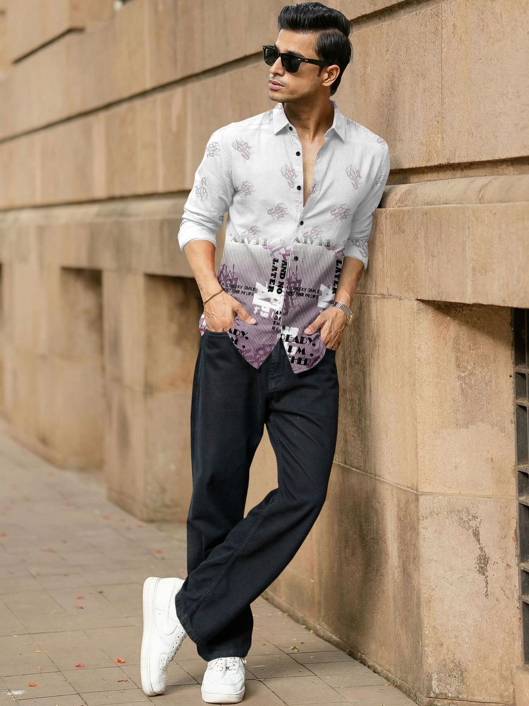 SANBROS Men Printed Casual Shirt