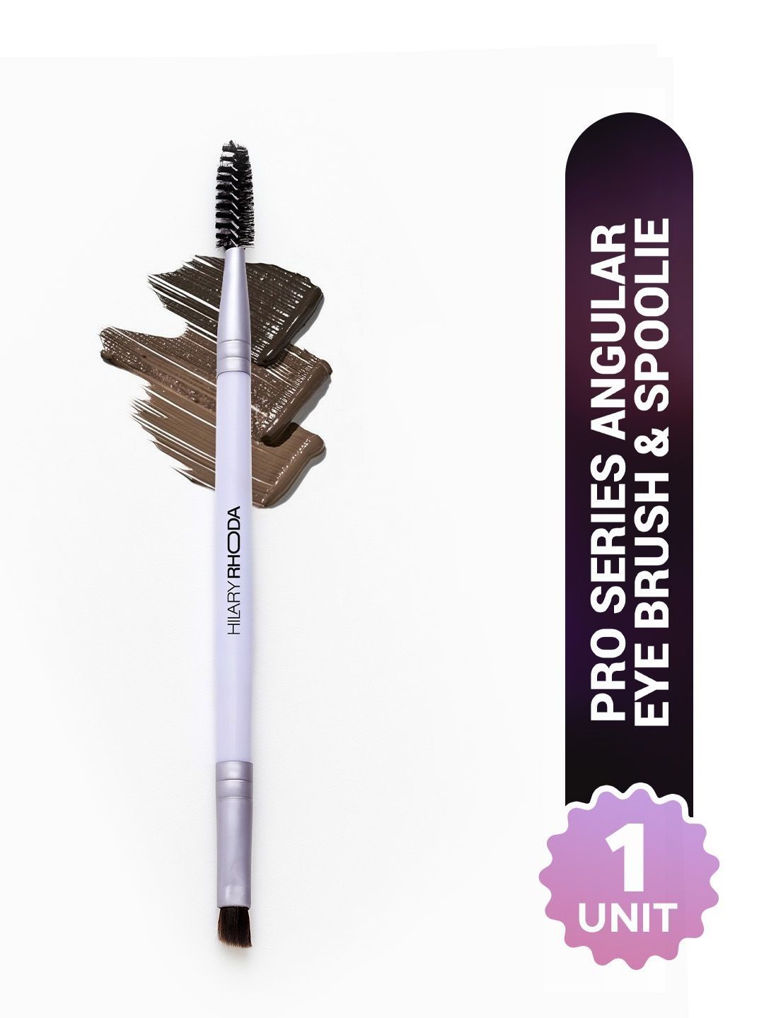 Hilary Rhoda Pro Series Angular Eye Brush With Spoolie - Purple