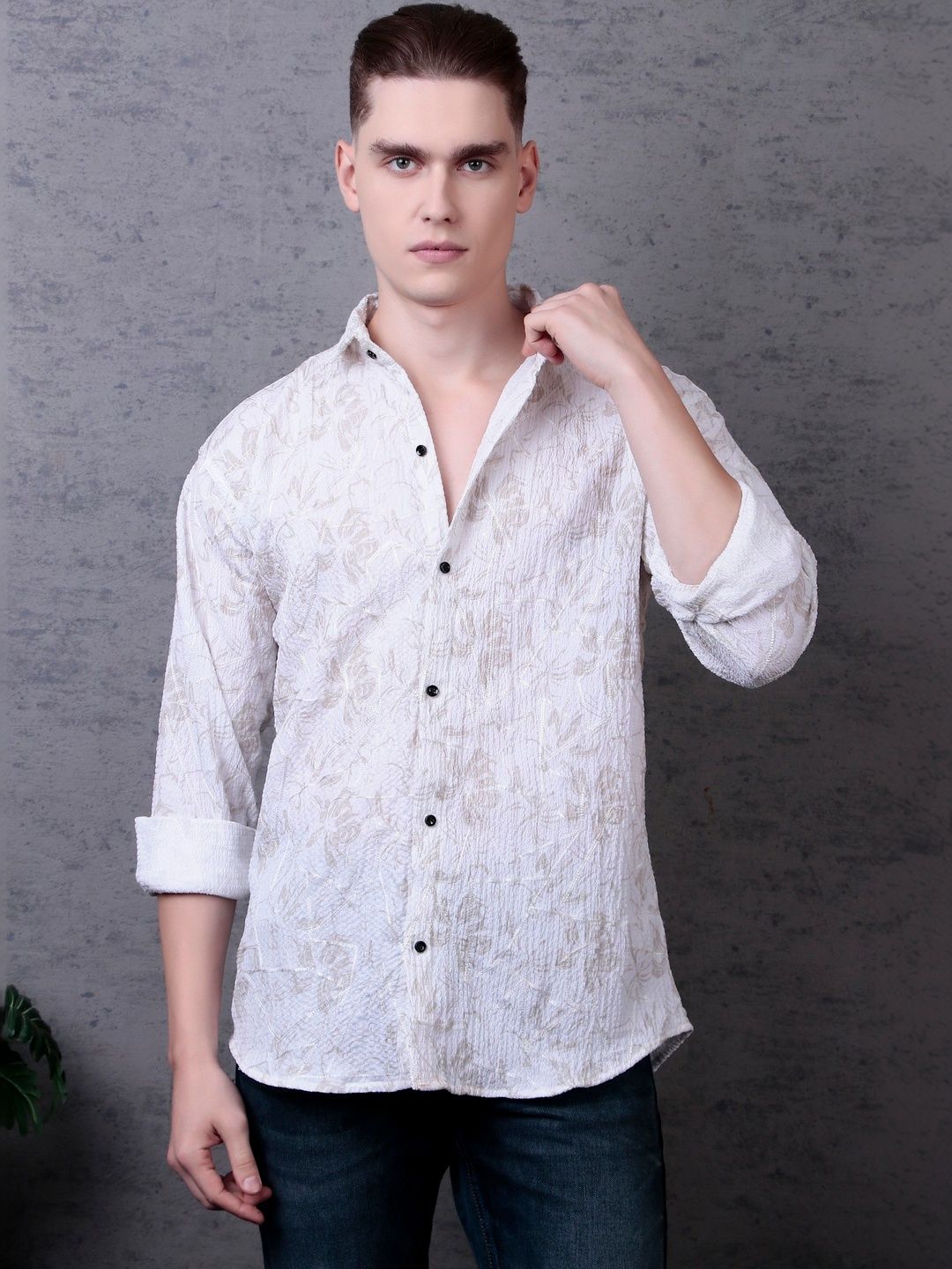 TATER GARMENTS Men Floral Casual Shirt