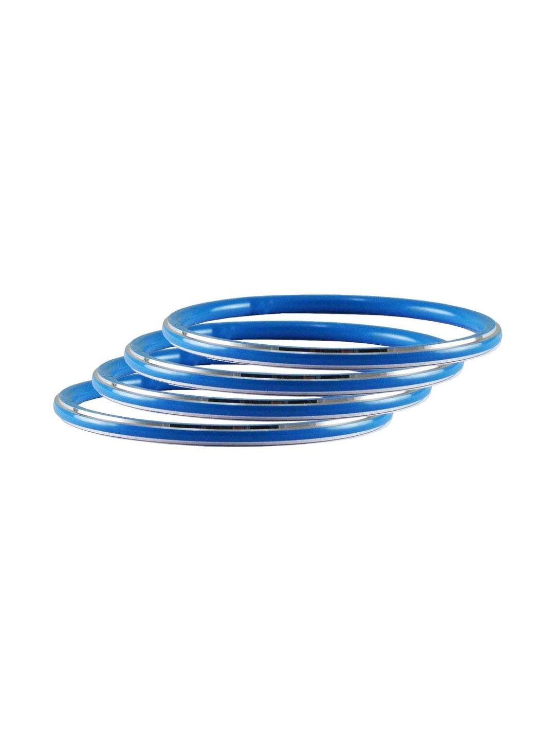 Vidhya Kangan Blue Plain Metal Bangle