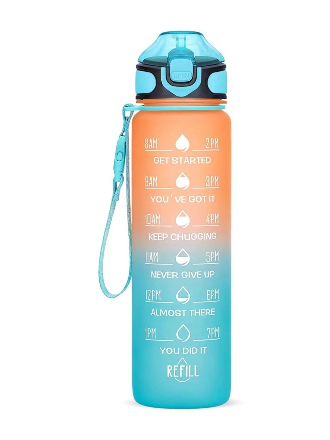 DeoDap Multicoloured Single Plastic Water Bottle