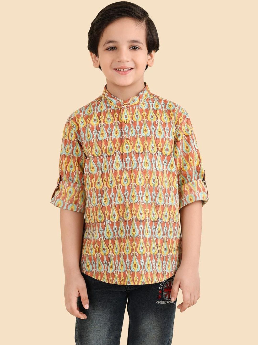 Fabindia Boys Printed Kurta