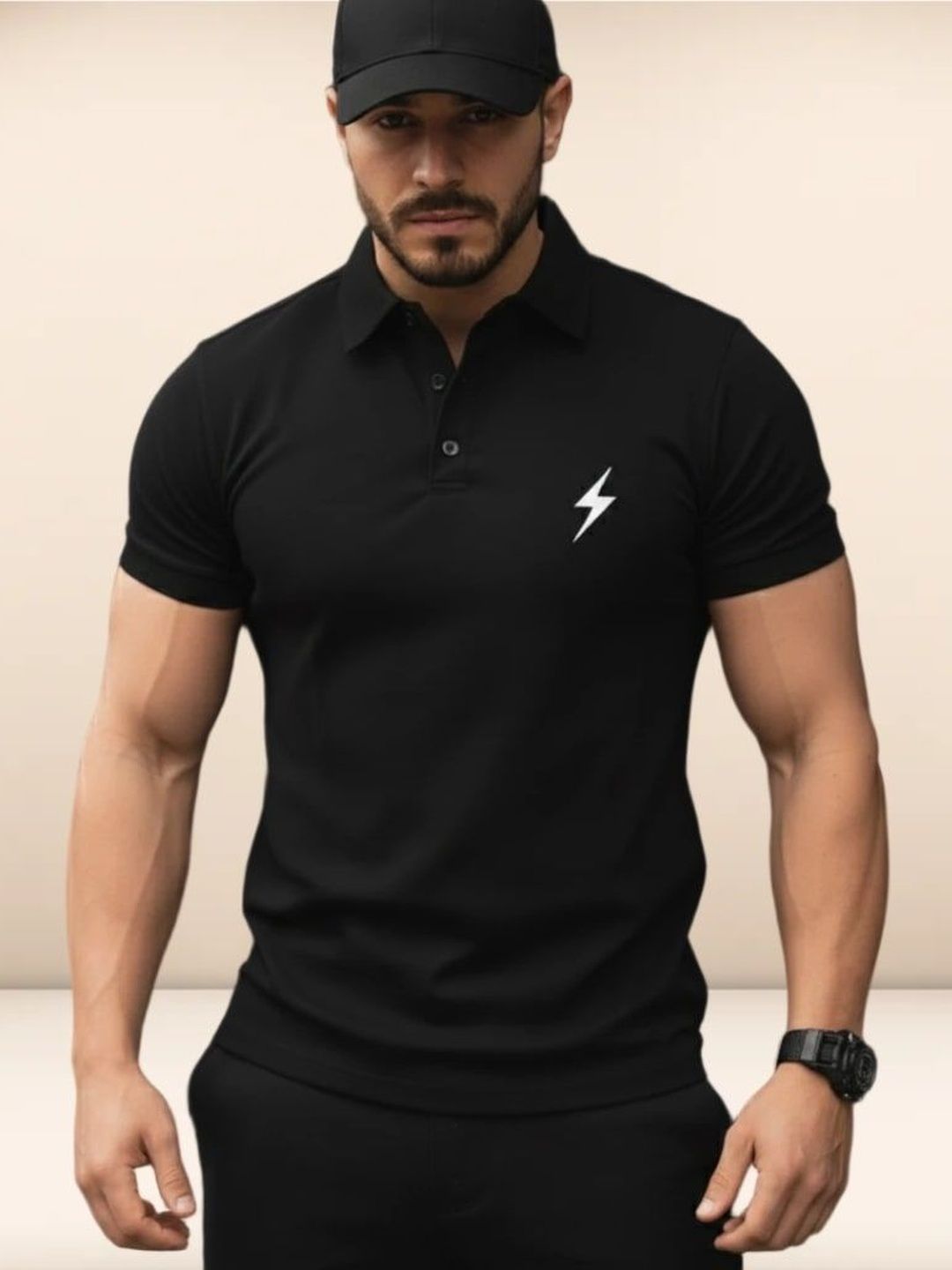 SZN Men Polo Collar T-shirt