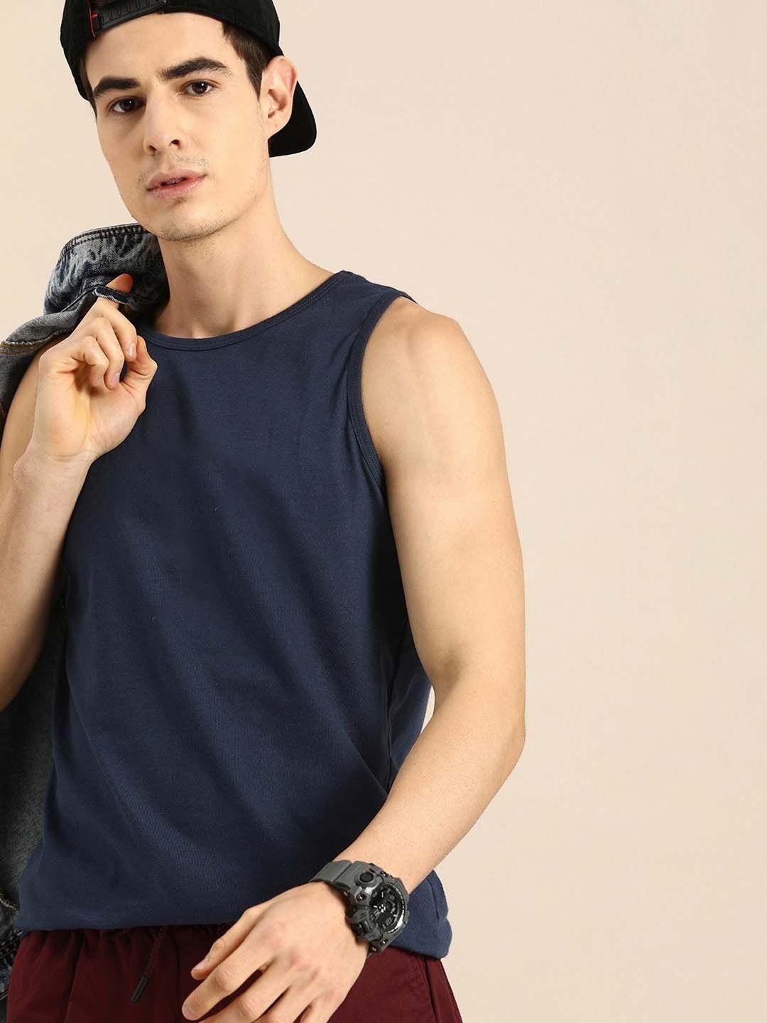 RuledBySun Round Neck Cotton Tank Innerwear Vests