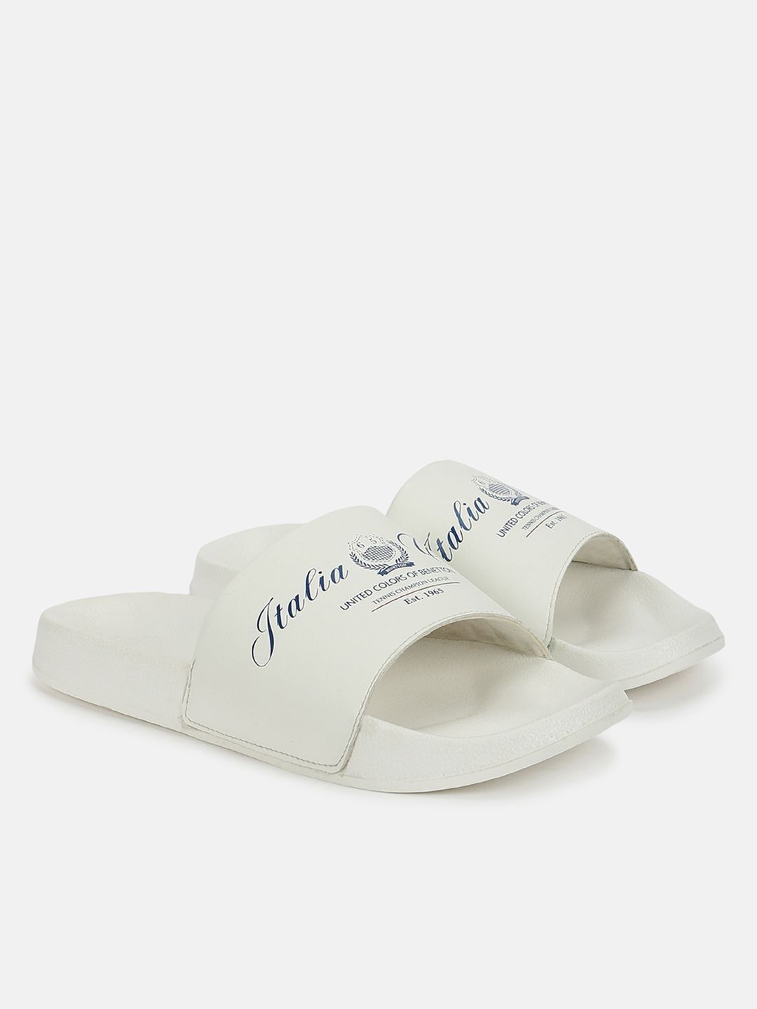 United Colors of Benetton Men Printed Sliders