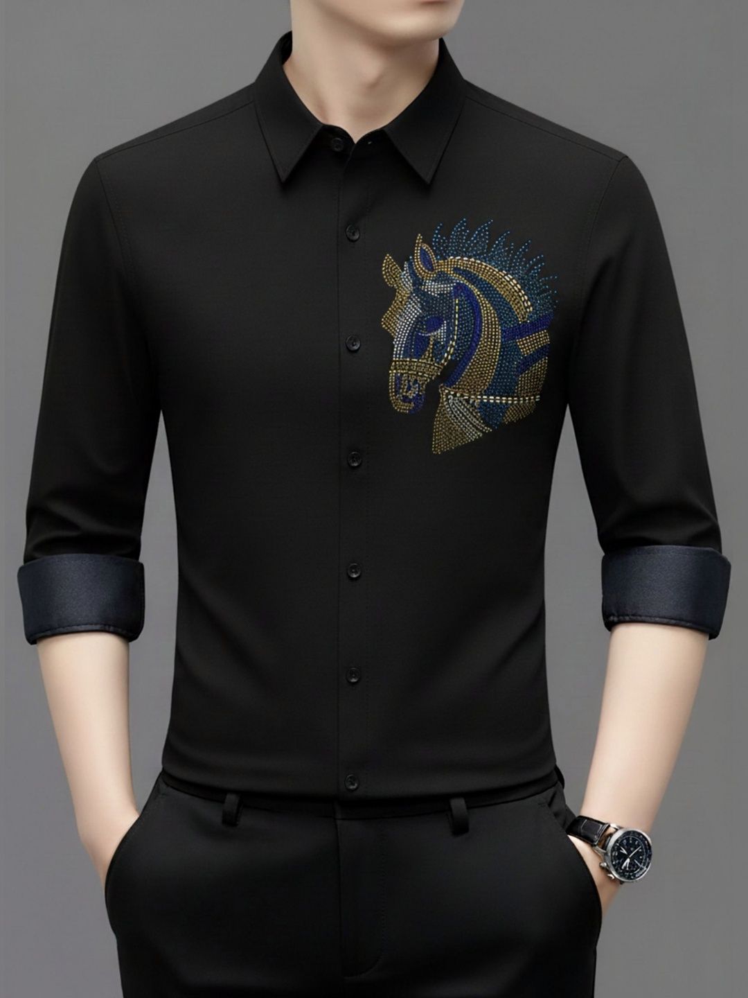 KEHAR Men Straight Party Shirt