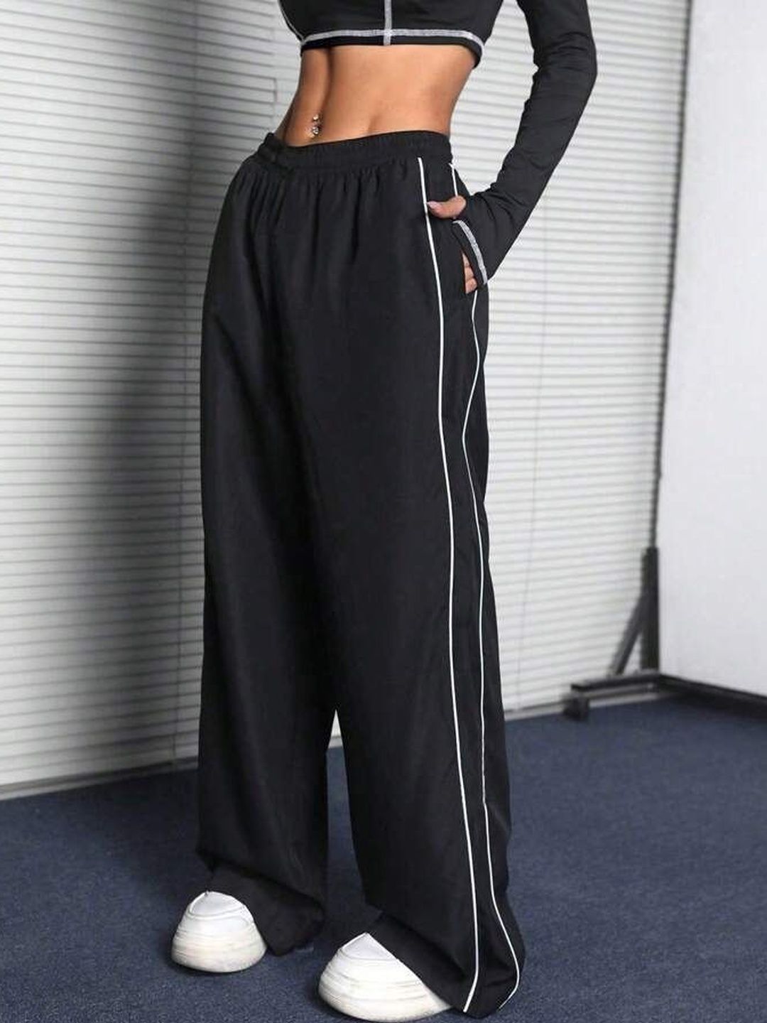 LEXREX Women High-Rise Trousers