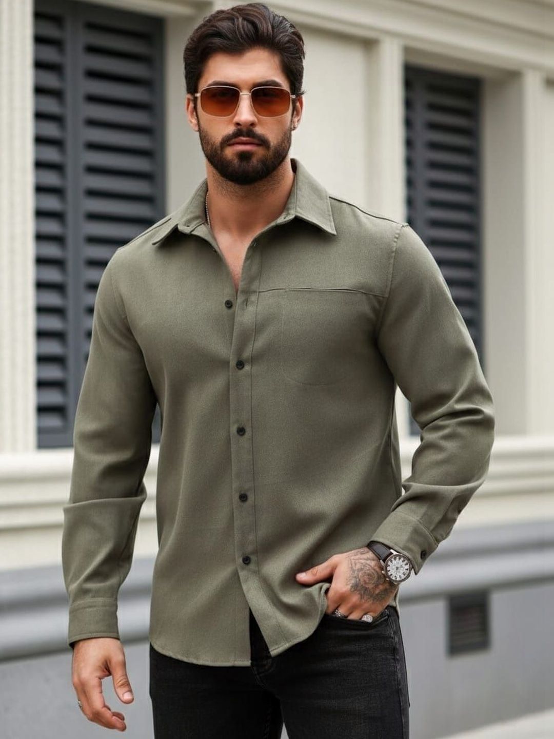 R.Code by The Roadster Life Co. Men Casual Shirt