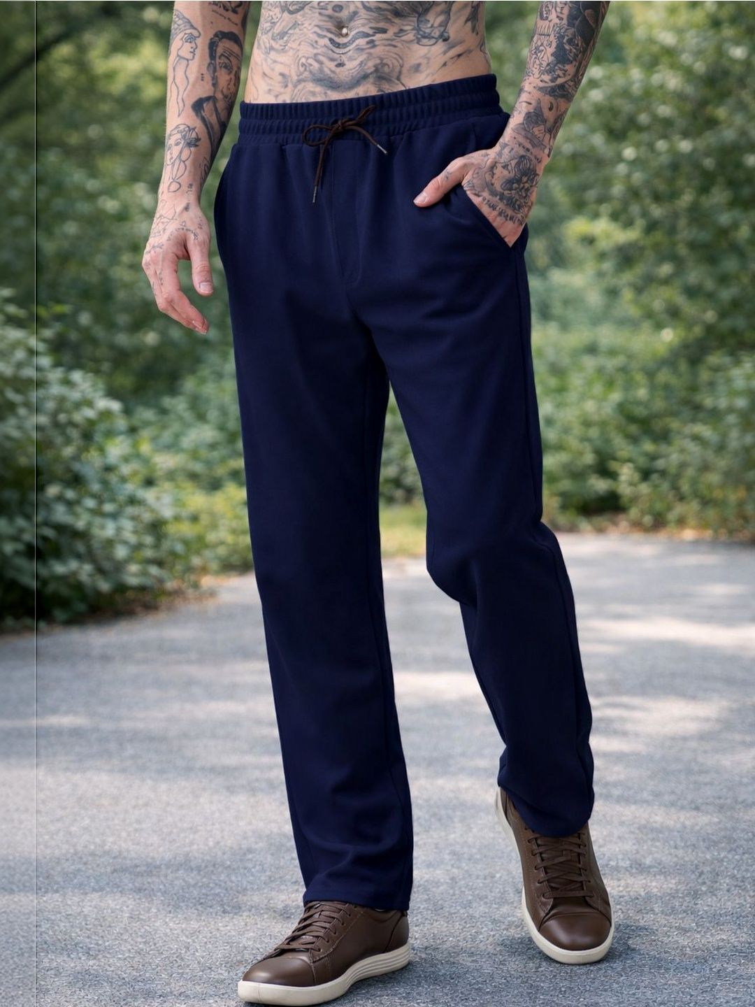 MaverIQ Men Straight Relaxed Fit Track Pants
